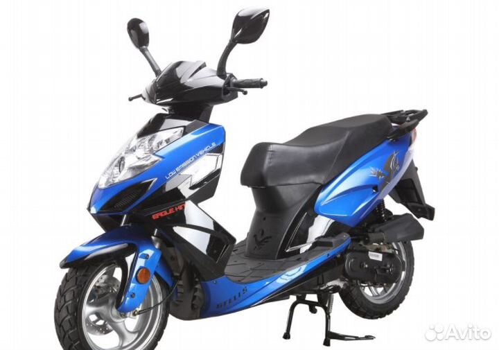 Скутер racer RC150T-15 stells(синий)