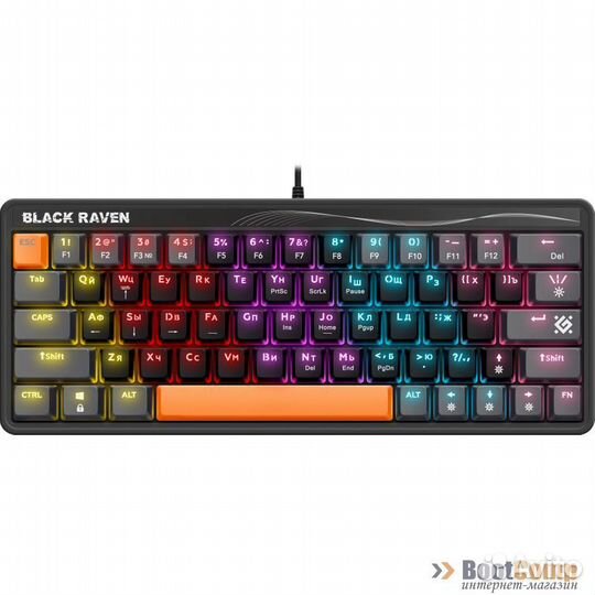 Клавиатура проводная Defender raven GK-417 черный