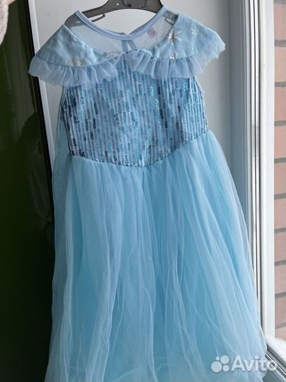 Платье для девочки эльза 116-120