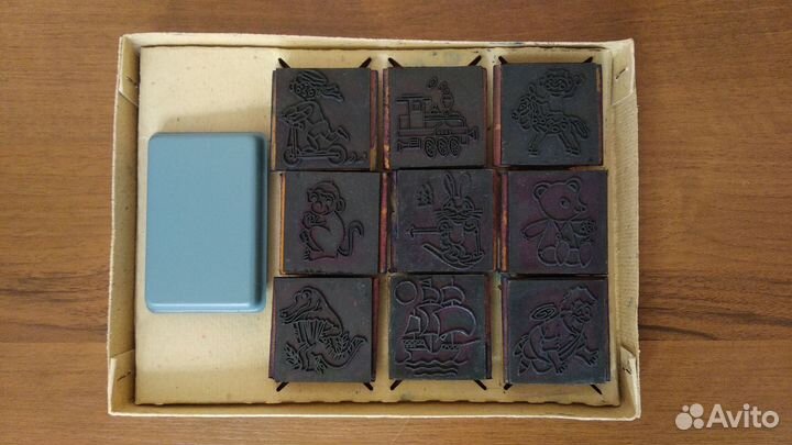 Отштампуй и раскрась набор штампиков СССР