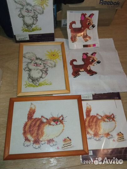 Вышивка крестом в рамке готовые. Новые наборы