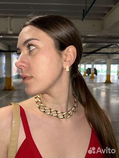 Винтажные позолоченные клипсы и эмаль Napier