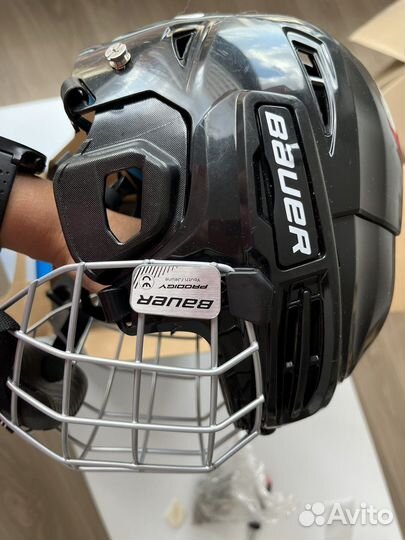 Шлем хоккейный детский bauer prodigy с решеткой