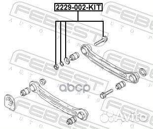 2229-002-KIT болт с эксцентриком к-кт шайба, г