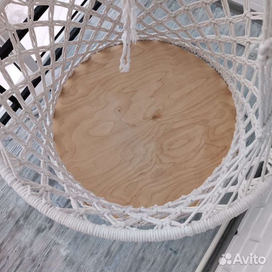 Круглая люлька для новорожденных макраме d75 см