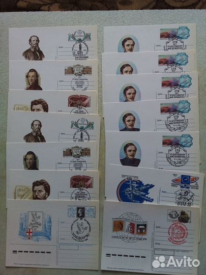 Почтовые карточки СССР чистые разные, очень много