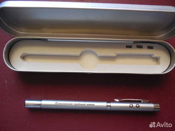 Указка лазерная светодиод+ кр.лазер+ручка