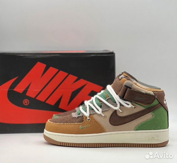 Элегантные Nike Air Force 1 High Zion Voodoo мехом