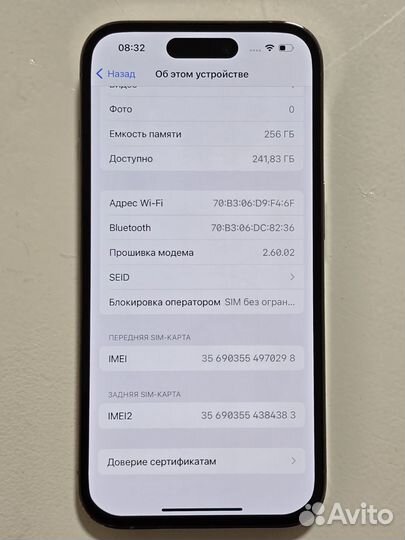 iPhone 14 Pro 256gb 2sim