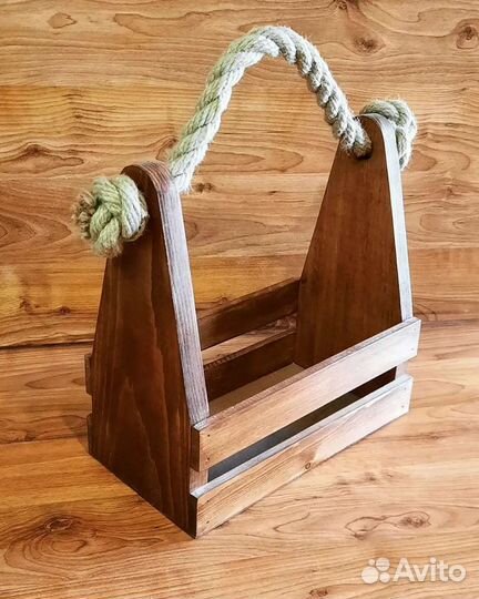 Цветочное кашпо из дерева, ящик для цветов