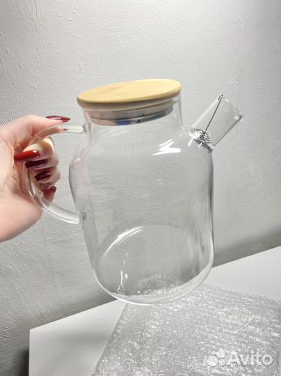 Чайник заварочный стеклянный 1.8л