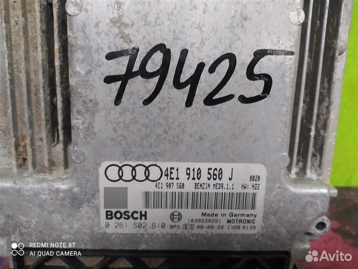 Блок управления двигателя Audi A8 4,2 4E1910560J