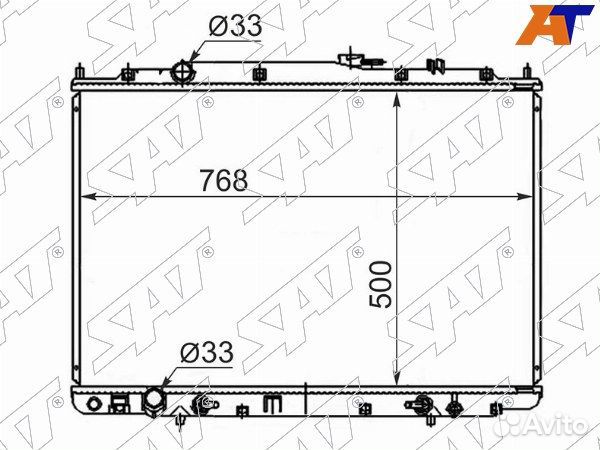 Радиатор Toyota Probox 02-14 / Vitz 99-05 / bB 00