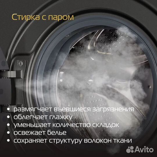 Стиральная машина hiberg i-DDQ11 - 1014 Sd Темно-серый