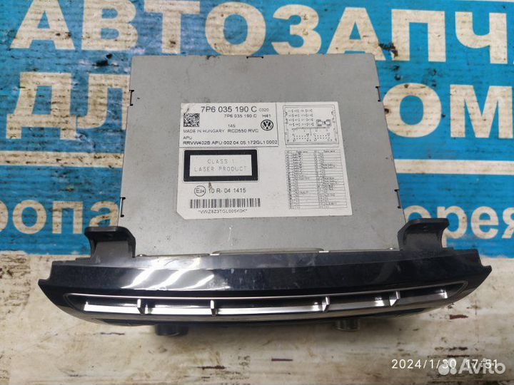 Магнитола Volkswagen Touareg 7P 10-18