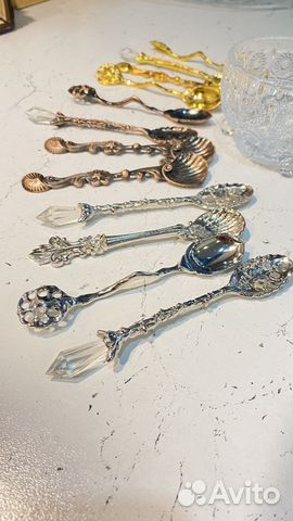 Ложечки чайные интерьерные 12 шт новые