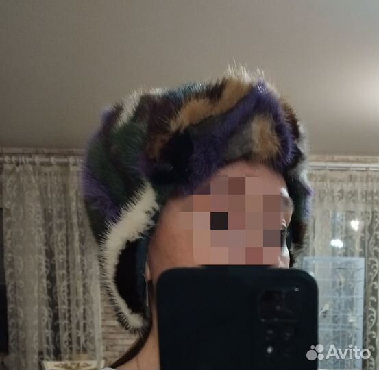 Норковые шапки меховые полоски