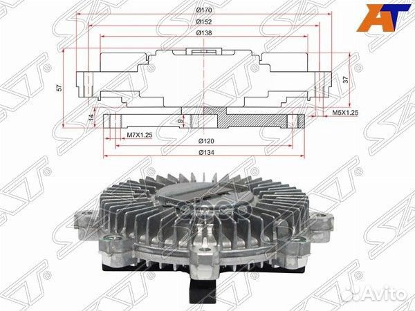 Вискомуфта MMC pajero/delica 94-96 2,8TD 4M40 S