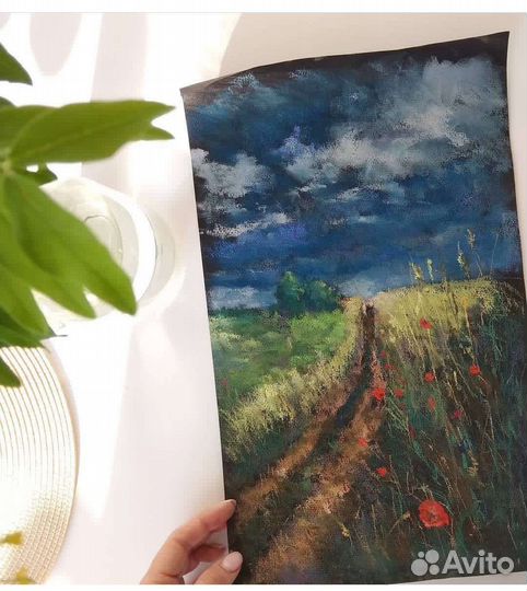 Картины сухой пастелью