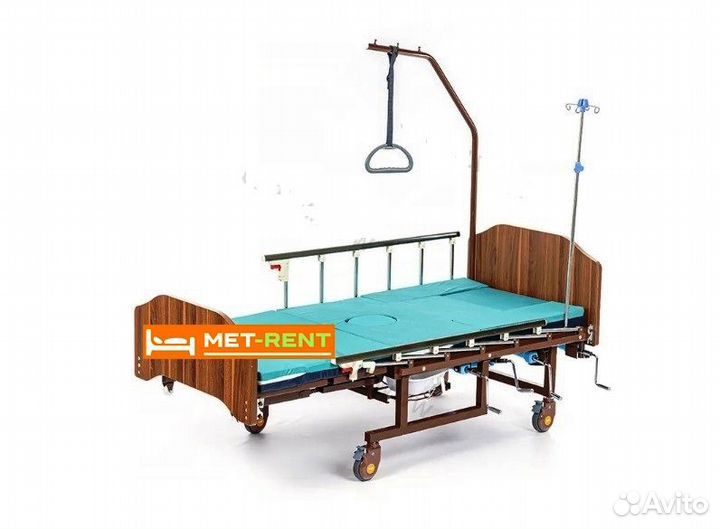 Медицинская кровать для лежачих больных ручная мет