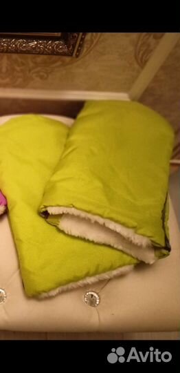 Теплые варежки на санки/ коляску