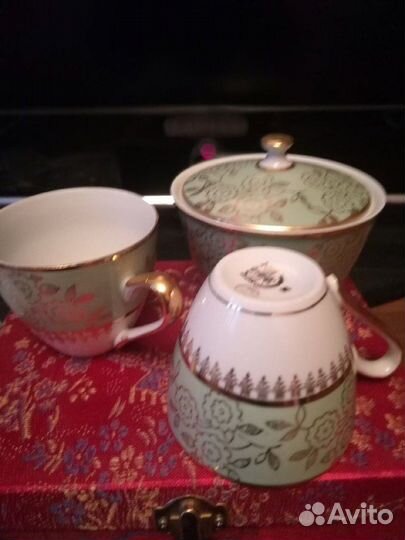 Чайные сервизы дулево вербилки, тарелки, вилки
