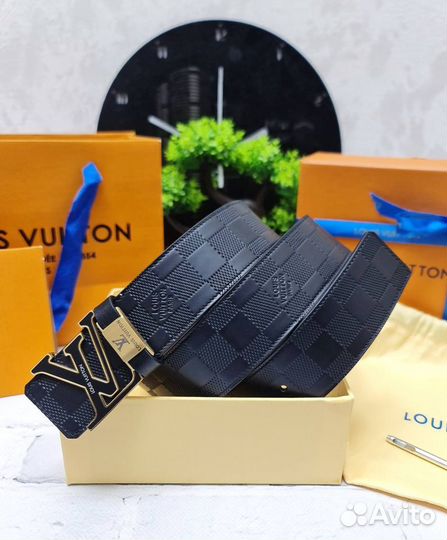 Ремень мужской Louis Vuitton двусторонний