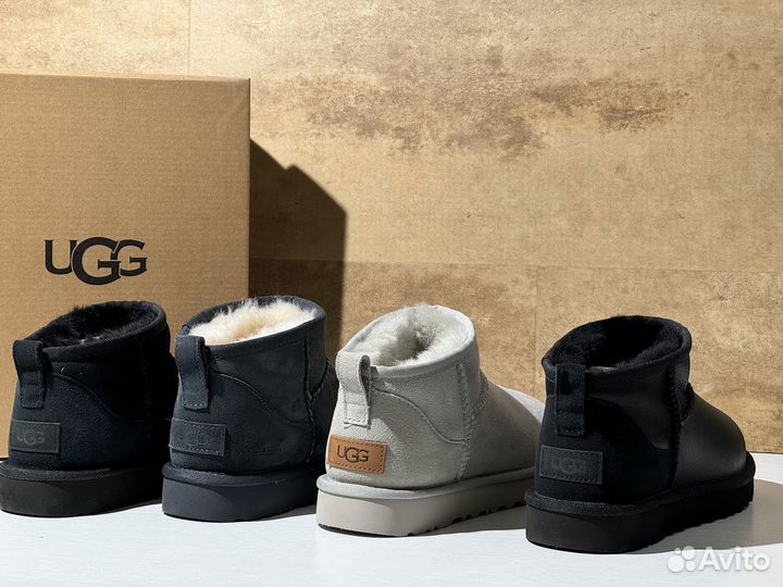 Угги женские Ugg Classic Ultra Mini Smoke