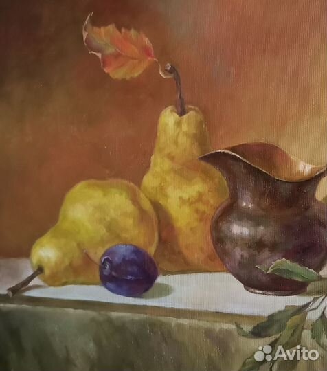 Картина маслом на холсте натюрморт 30х35