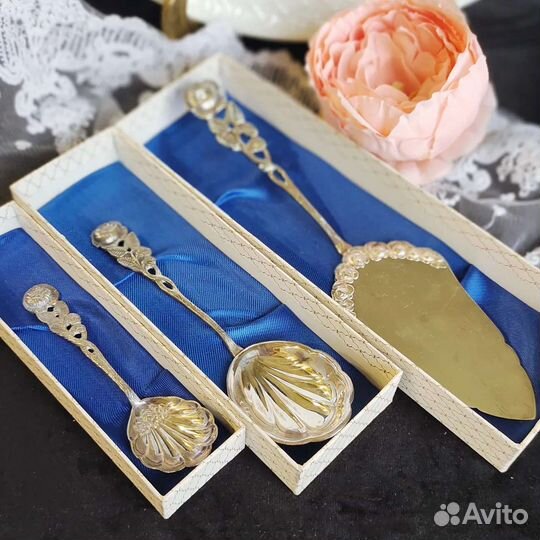 Лопатка ложка десертные Antiko серебрение Германия