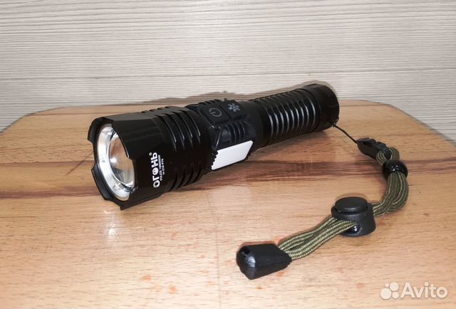 Фонарь ручной H-216-P70 мощный луч+подсветка