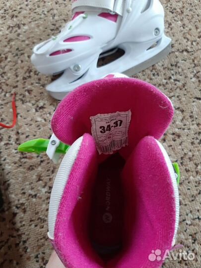Коньки раздвижные nordway 34-37 размер