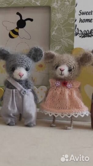 Вязанные мышки