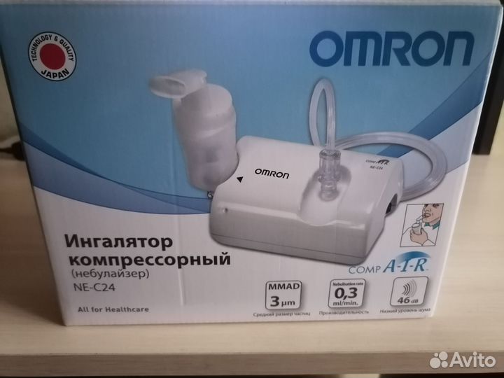 Ингалятор небулайзер компрессорный omron NE-C24