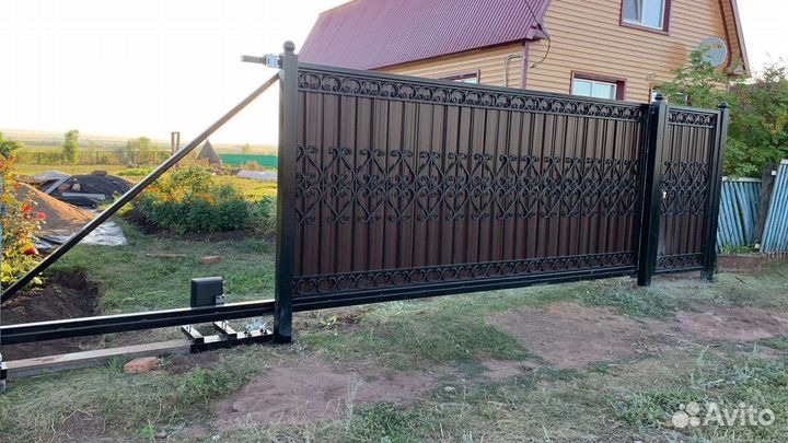 Ворота кованые Откатные
