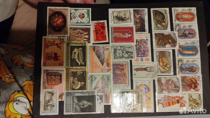 Коллекция марок в альбоме