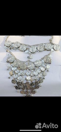 Бурга серебрянная вуаль на лицо