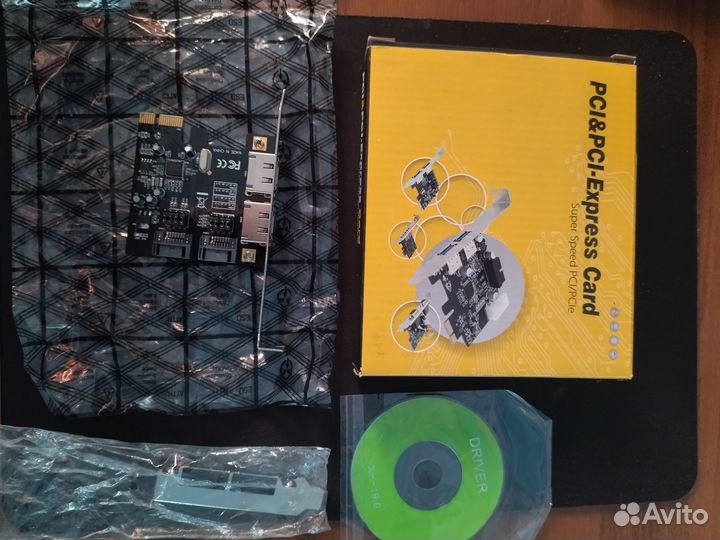 Плата расширения PCI-E X1 (2 SATA III+2 esata)