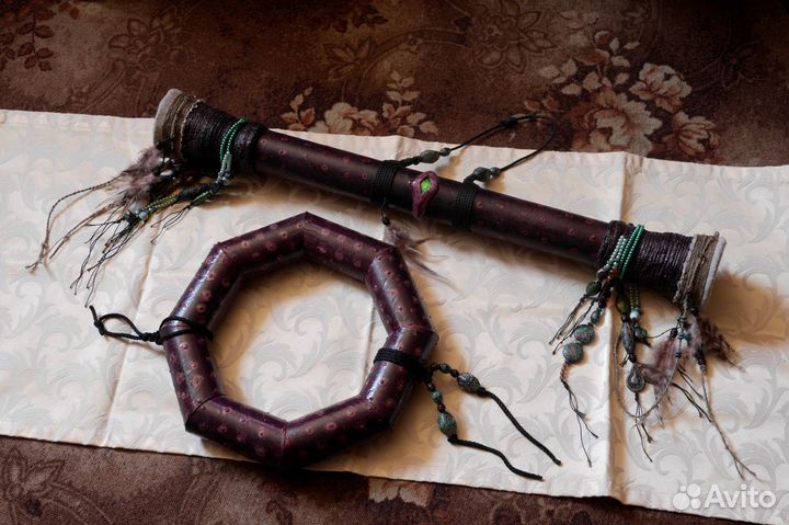 Рейнстик (посох дождя) прямой и круглый на заказ