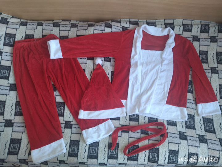 Новогодний костюм санта, дед мороз