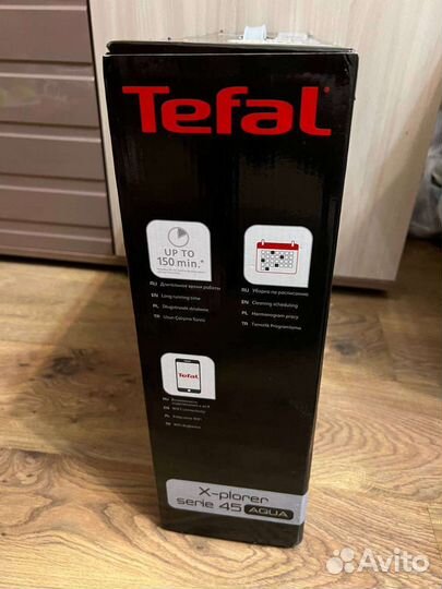 Новый Робот пылесос Tefal x-plorer serie 45 Aqua