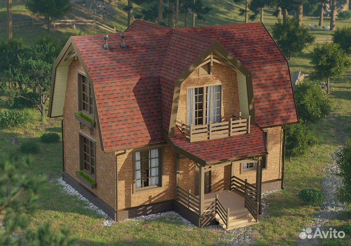 Гибкая черепица, драгон европа, красный