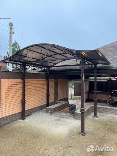 Навес из металла сборка до 48 часов