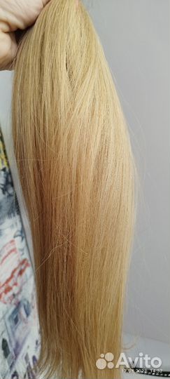 Волосы натуральные блонд