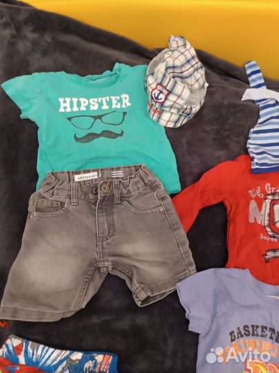 Вещи пакетом на мальчика 68 74