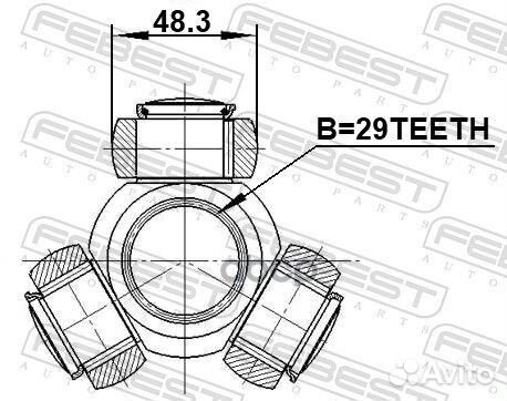 Трипоид ford Explorer 11/nissan X-Trail T31/2