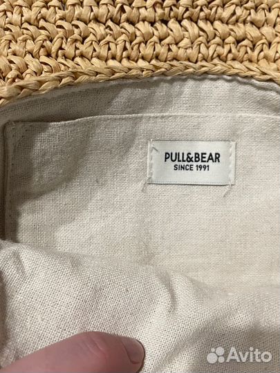 Pull and bear сумка на плечо летняя плетенная