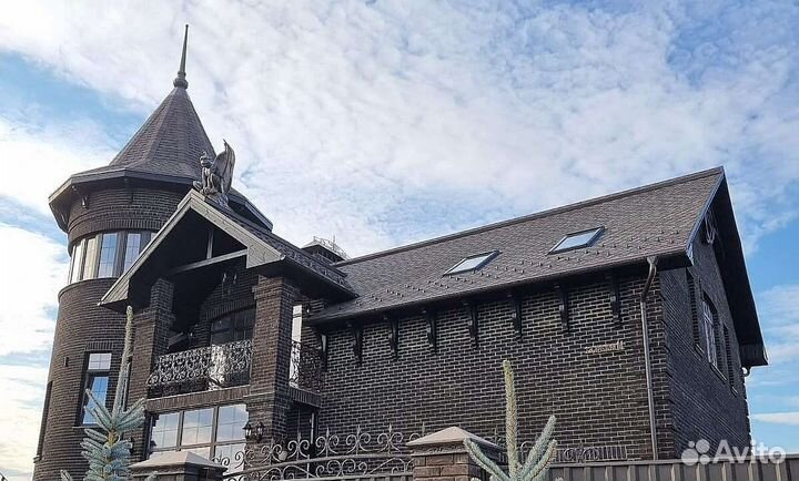 Горгулья на крыше-скульптурная композиция