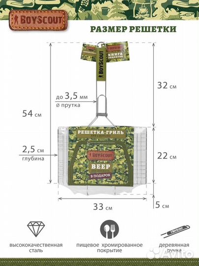Решетка-гриль новая