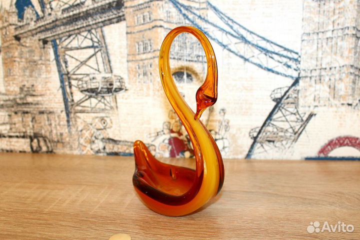 Фигурка из цветного стекла СССР